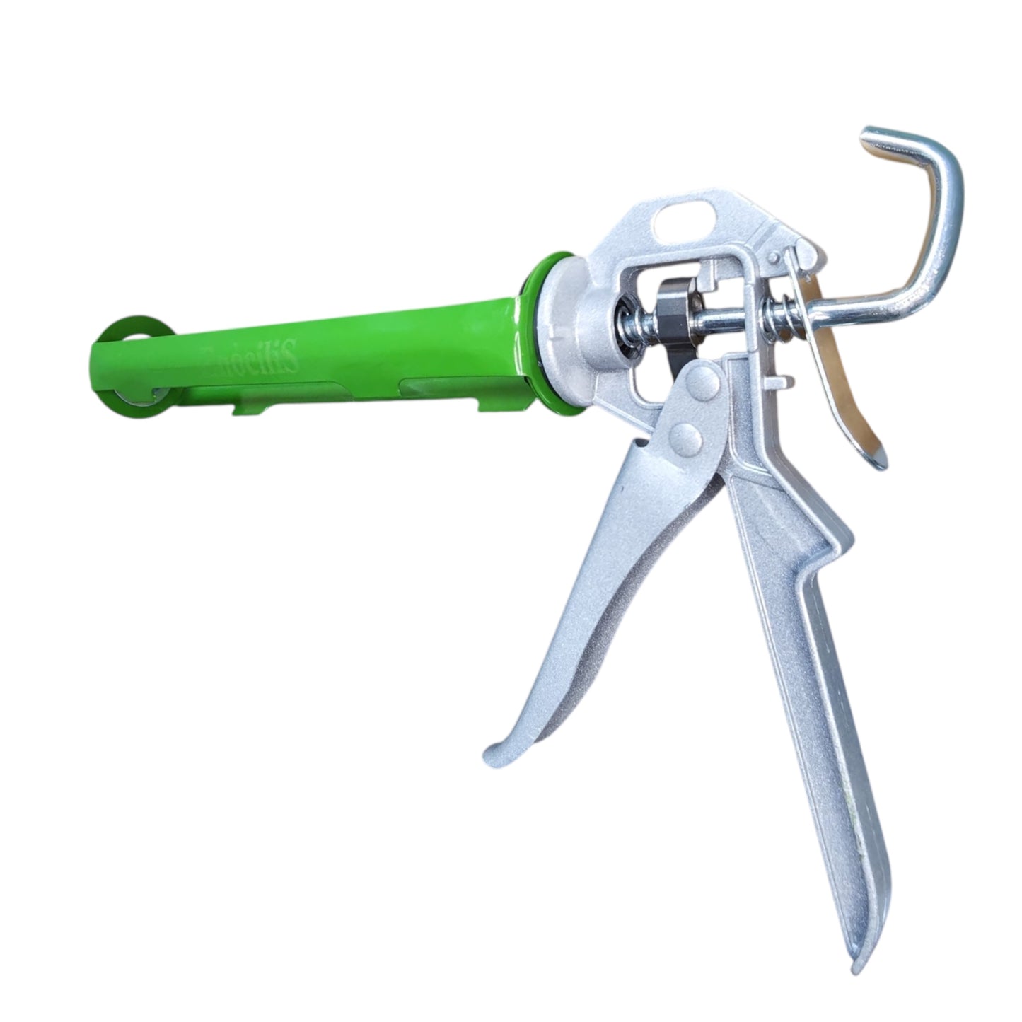 EnociliS Heavy Duty Caulking Gun, Professional Grade, Green and Silver