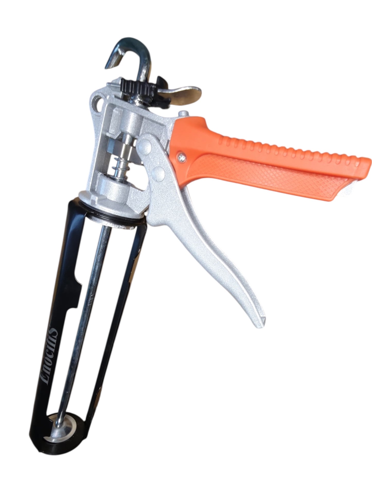 EnociliS Heavy Duty Silicone Sealant Tube Caulking Skeleton Gun MasticPacked with Care In A Box (Black and Orange)