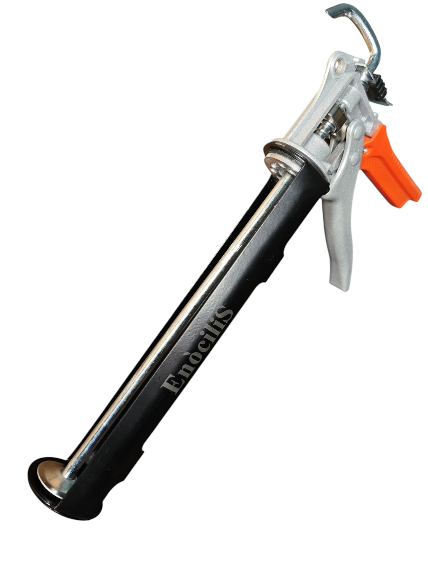 EnociliS Heavy Duty Silicone Sealant Tube Caulking Skeleton Gun MasticPacked with Care In A Box (Black and Orange)