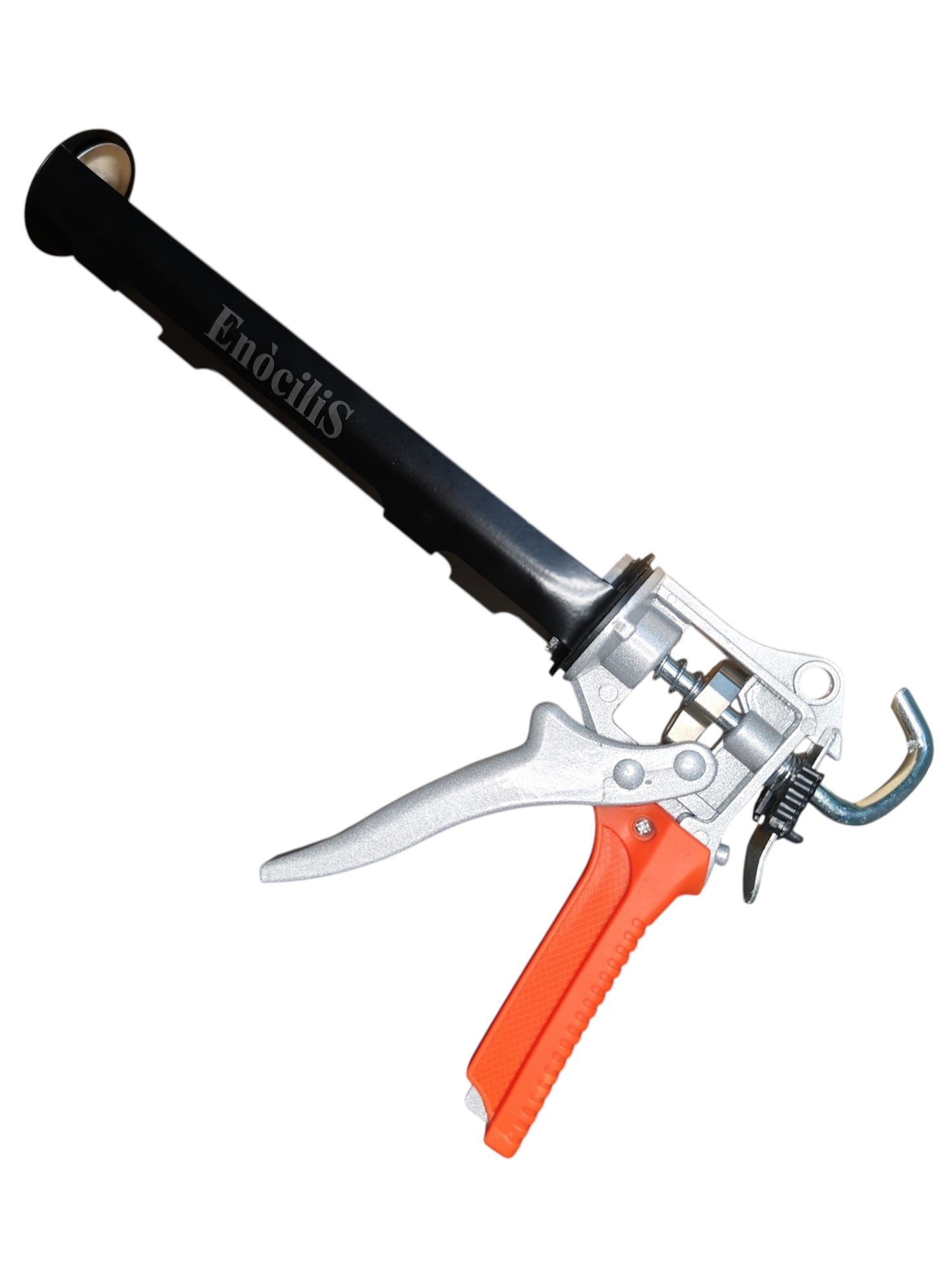 EnociliS Heavy Duty Silicone Sealant Tube Caulking Skeleton Gun MasticPacked with Care In A Box (Black and Orange)