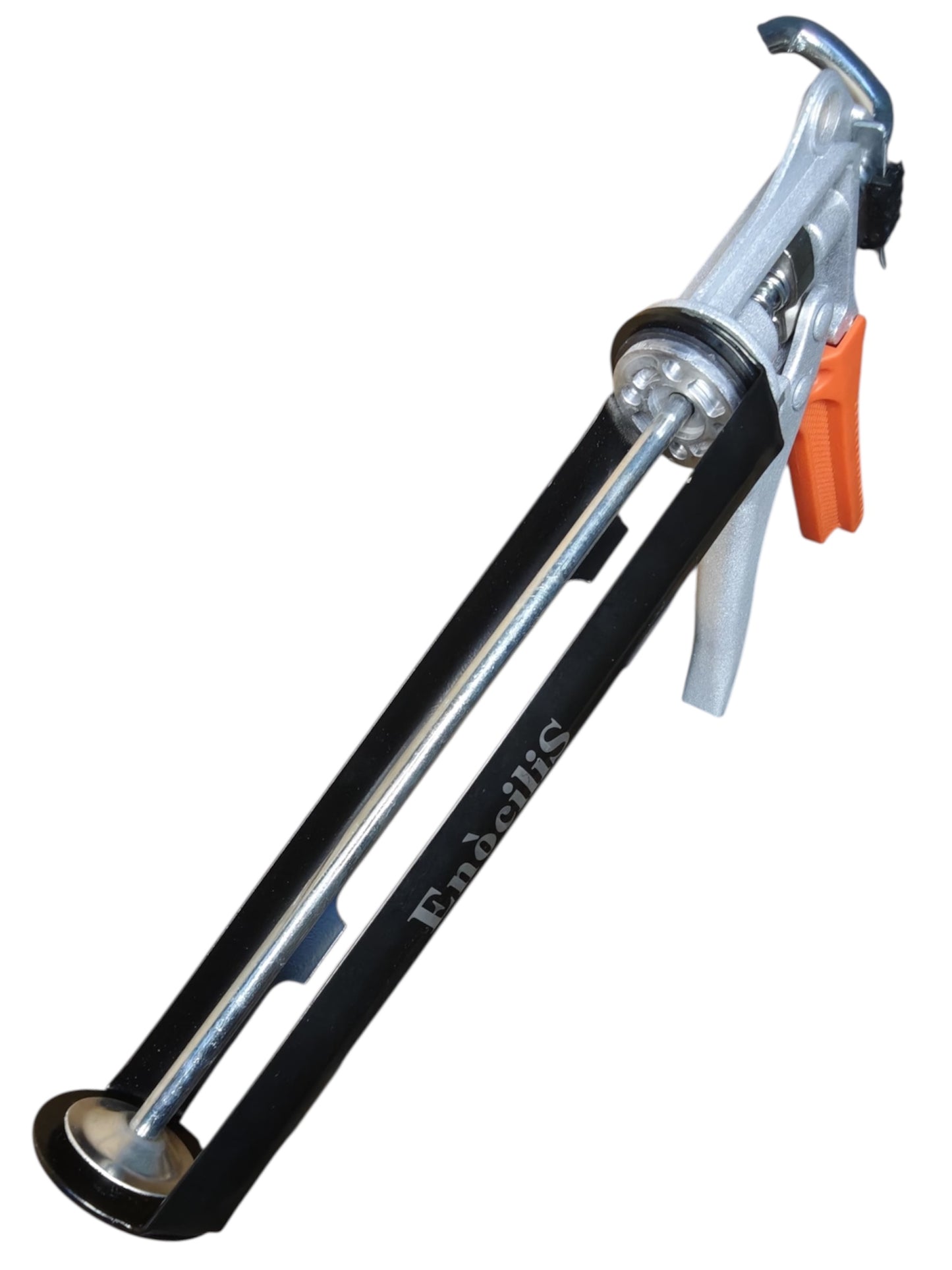 EnociliS Heavy Duty Silicone Sealant Tube Caulking Skeleton Gun MasticPacked with Care In A Box (Black and Orange)