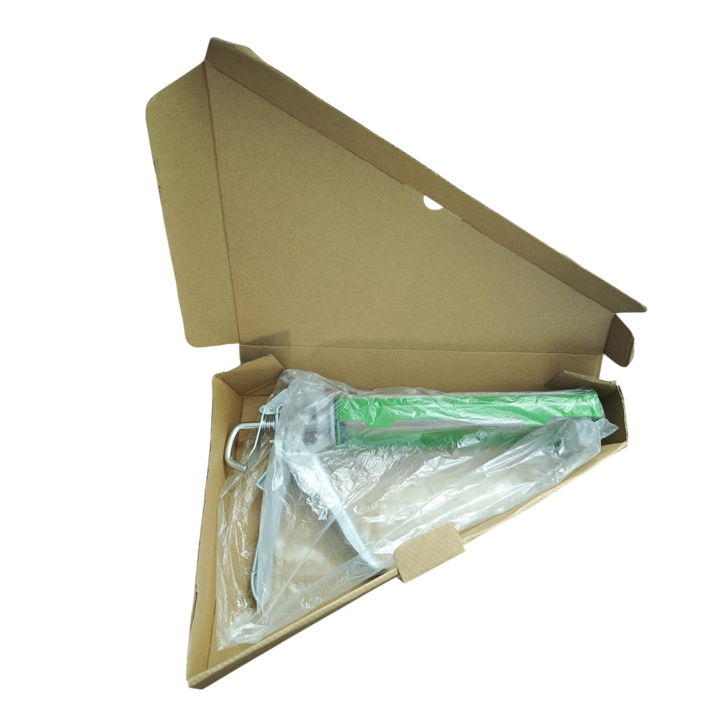 EnociliS Heavy Duty Caulking Gun, Professional Grade, Green and Silver
