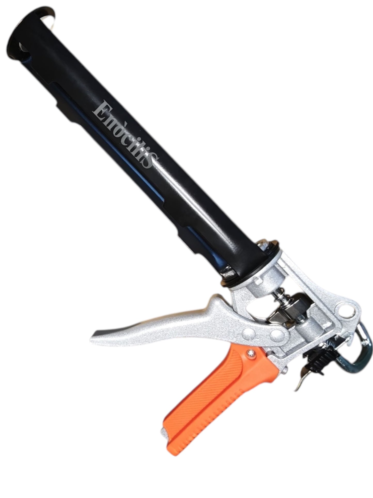 EnociliS Heavy Duty Silicone Sealant Tube Caulking Skeleton Gun MasticPacked with Care In A Box (Black and Orange)