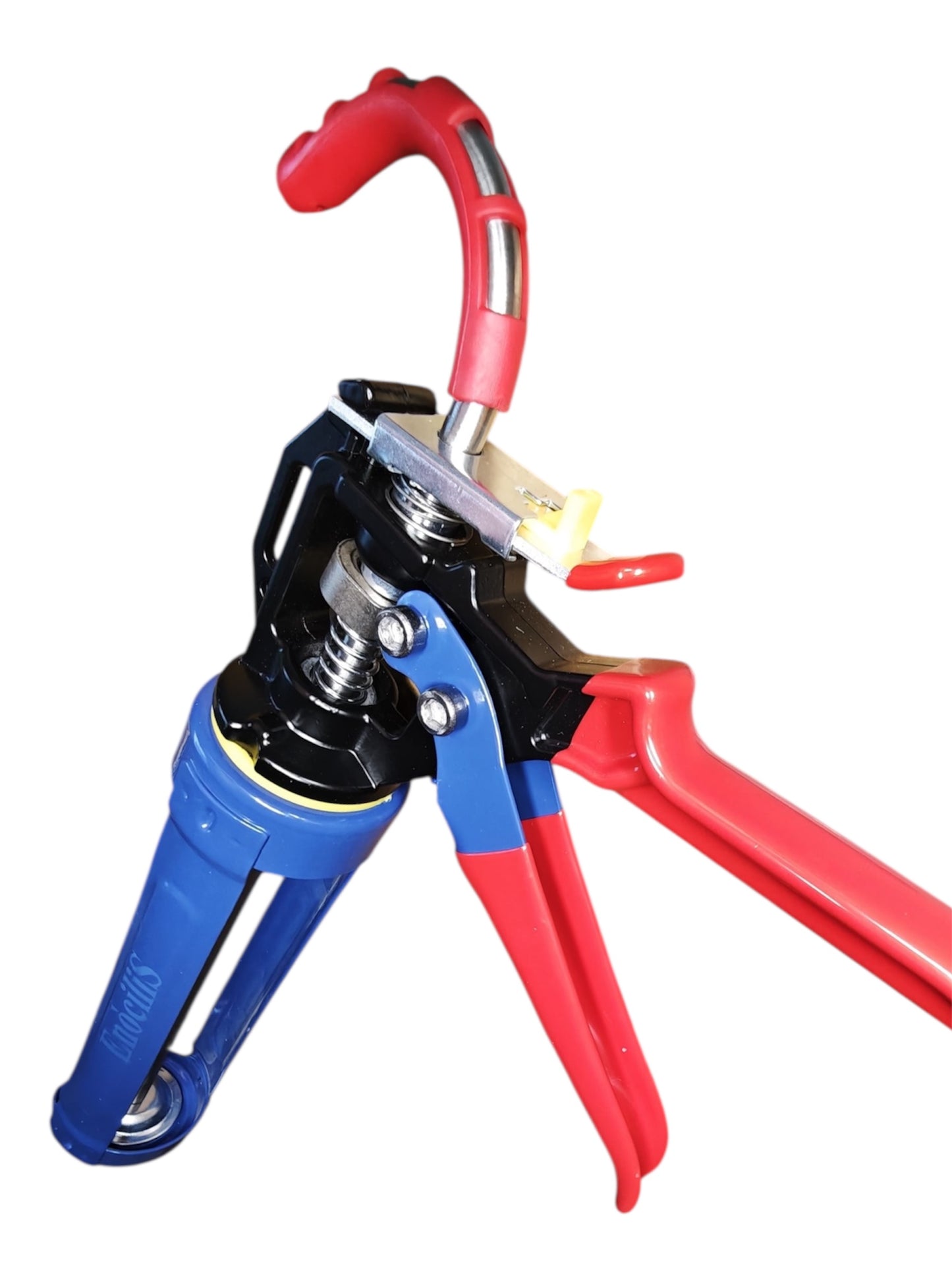 EnociliS Heavy Duty Caulking Gun, Professional Silicone Sealant Applicator, Blue and Red Packed with Care ina Box