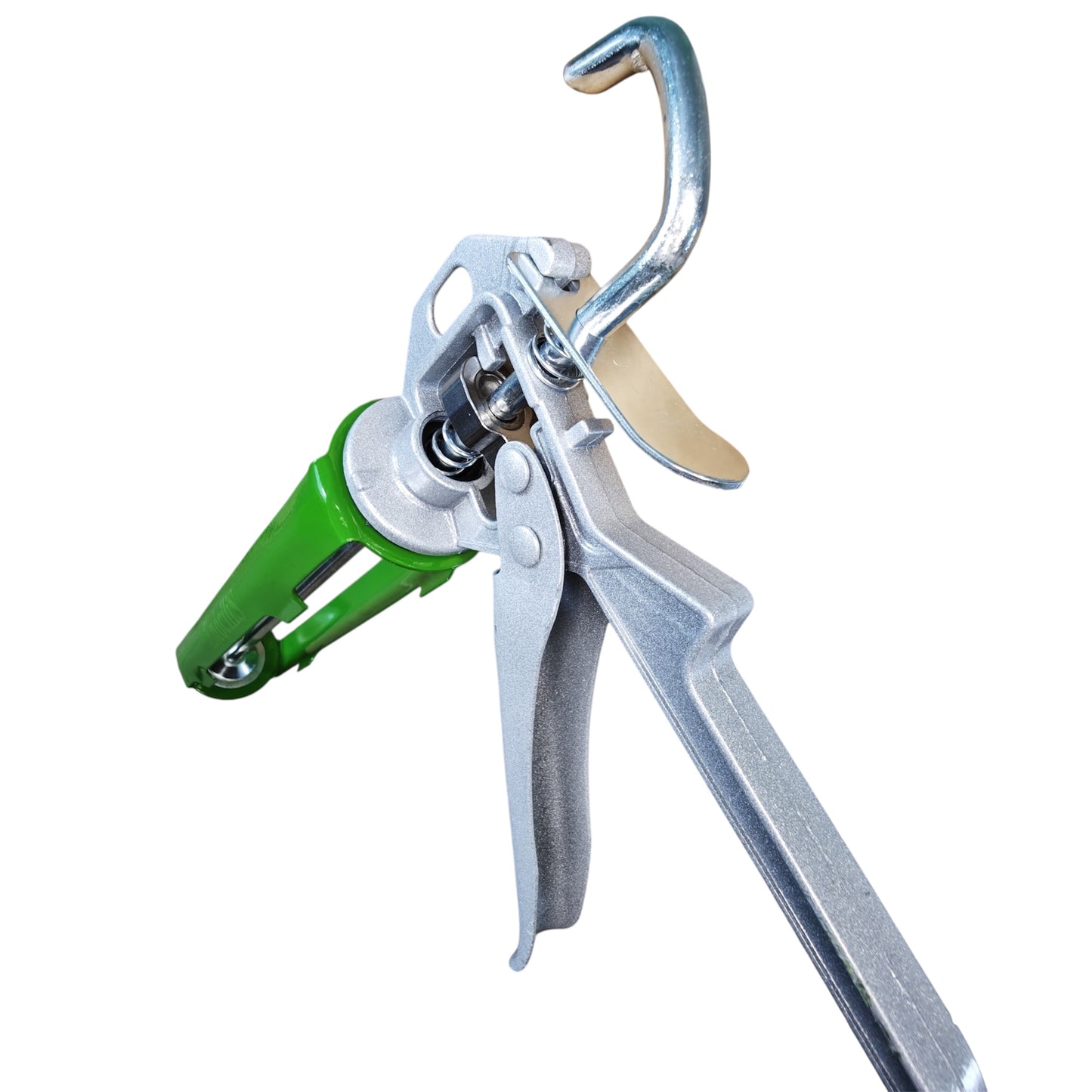 EnociliS Heavy Duty Caulking Gun, Professional Grade, Green and Silver