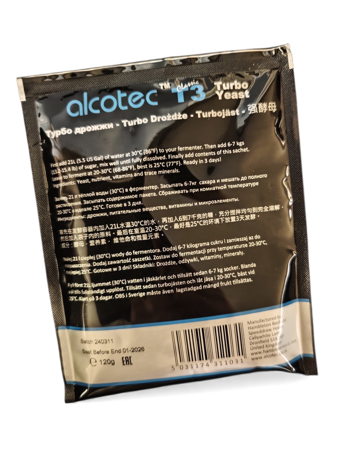 Alcotec Classic T3 Turbo Yeast