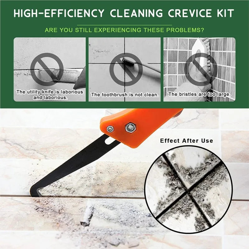 Grout Removal Tools 22 Pcs Set Saw Blade Grout Hand Saw Tile Joint Cleaning Brush Caulking Edge for Floor Kitchen Hand Tool Set
