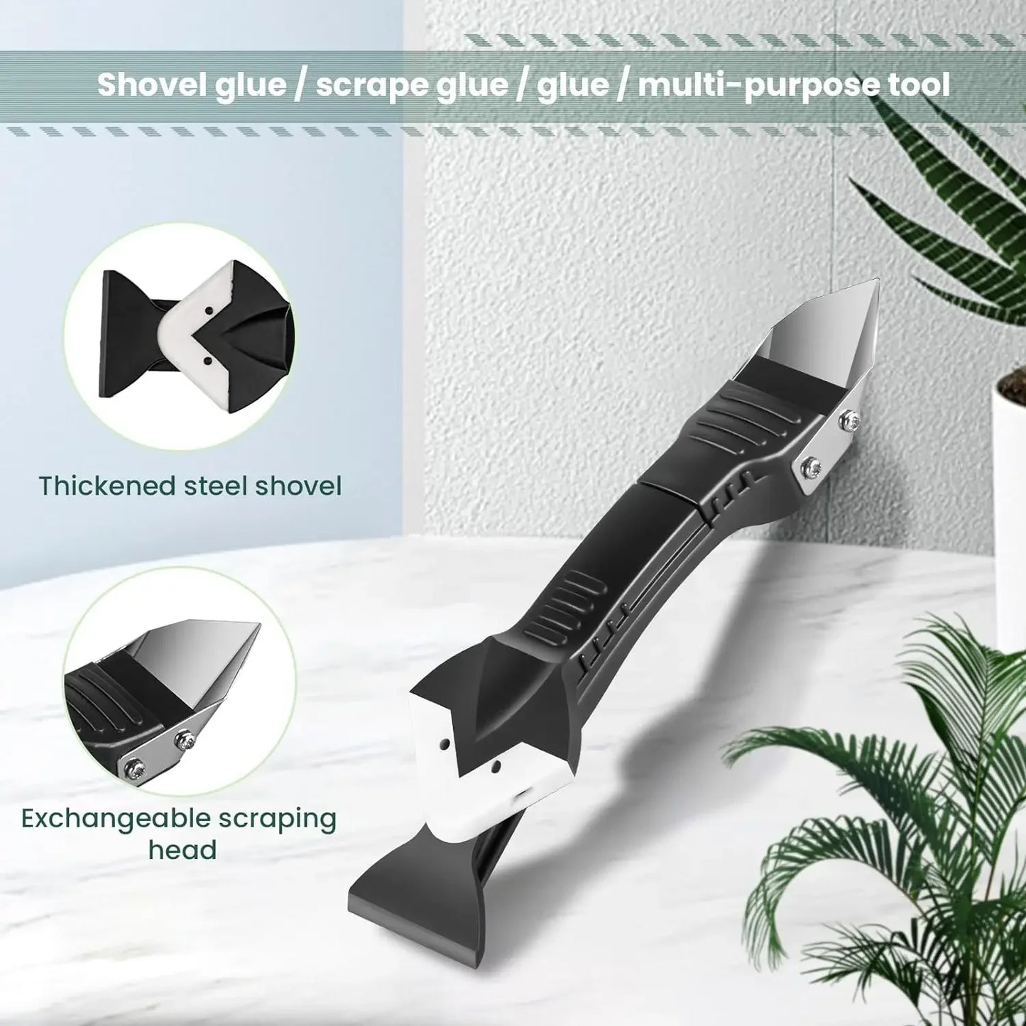 9PCS Caulk Nozzle Applicator Silicone Scraper Sealant Caulking Smooth Remover Tools Kit Floor Caulk Finisher Grout Accessoriess
