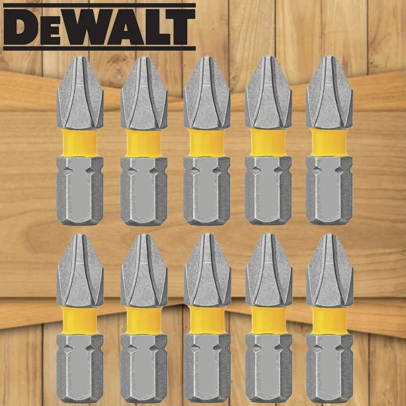 DEWALT Original PH2 SL8 Cross Slotted Drill Bits Sleeve Magnetic Ring Adapter Corner 25MM-89MM Hand Tool Accessories Series
