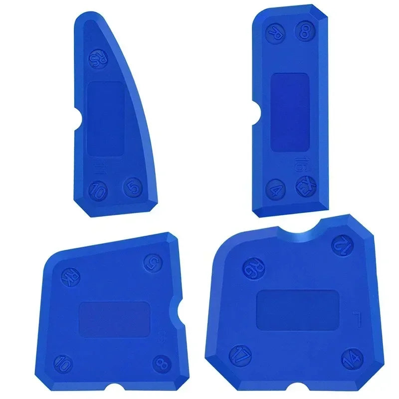 Caulking 4-piece Set of Silicone Sealant Finishing Tools with Smooth Joints, Suitable for Bathrooms and Kitchens, Caulking Tools