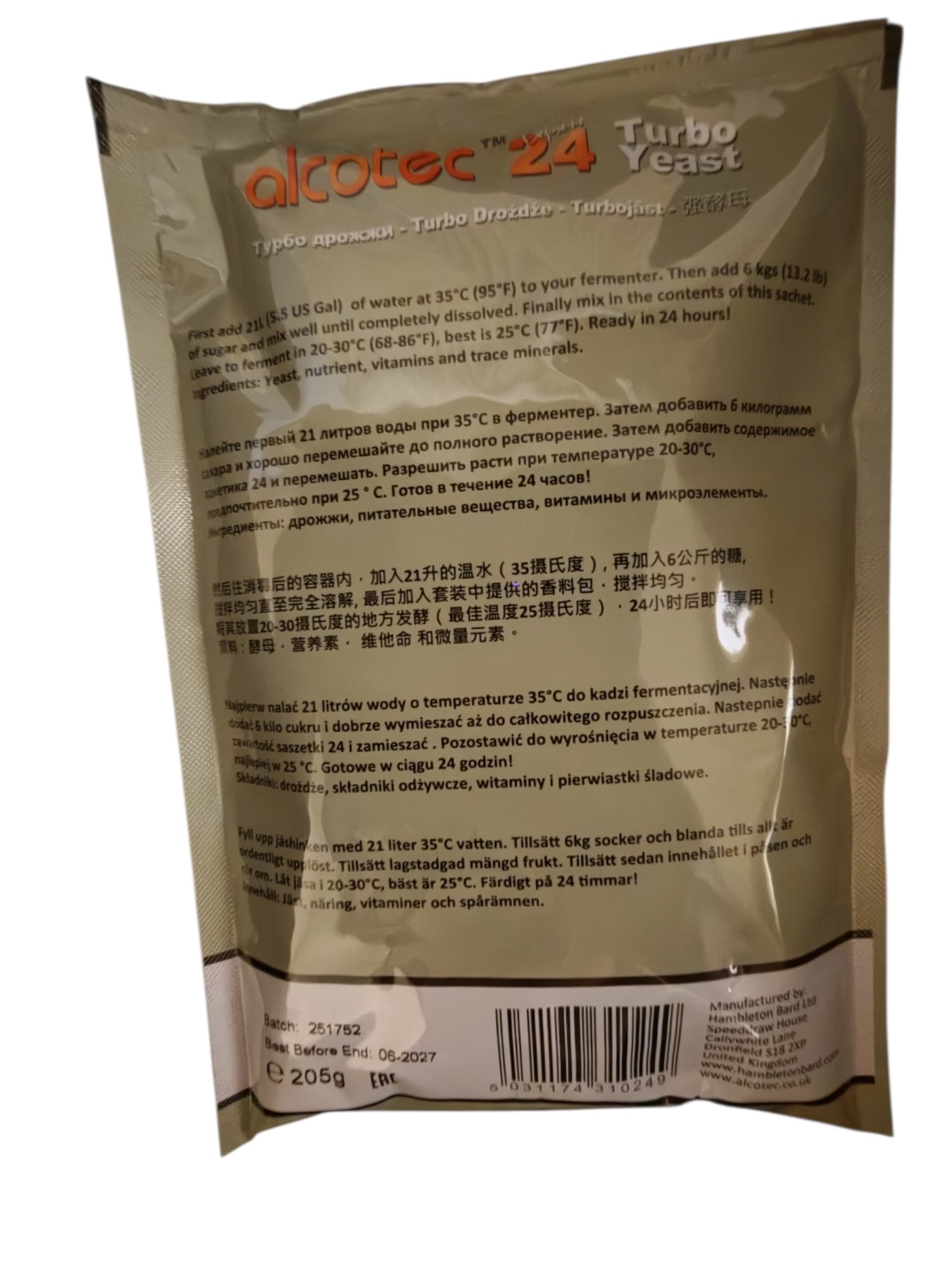 Alcotec Turbo Yeast 24 Express