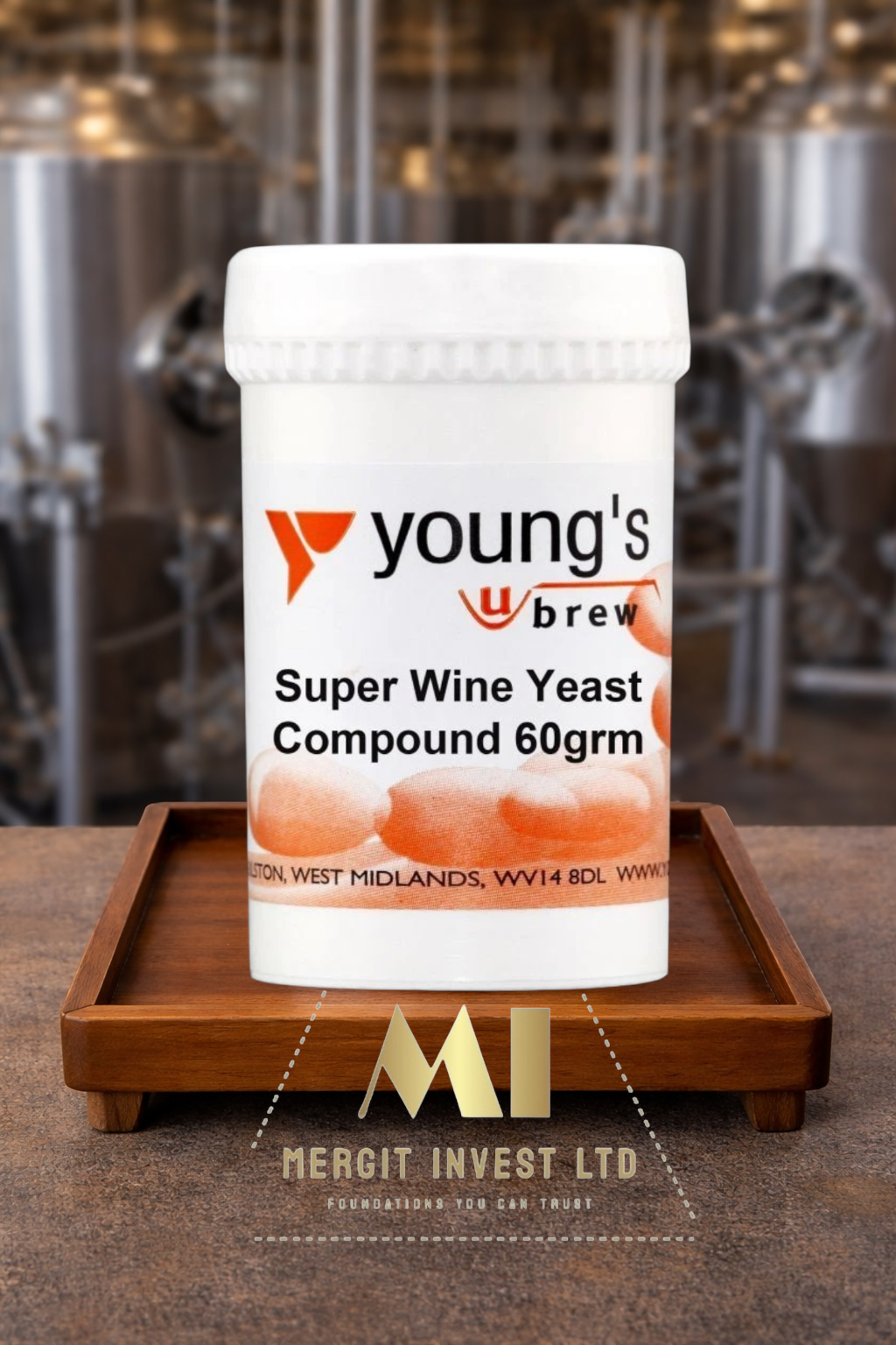 Youngs Brew Home Brewing Super Wine Yeast Compound For High Alcohol 60g