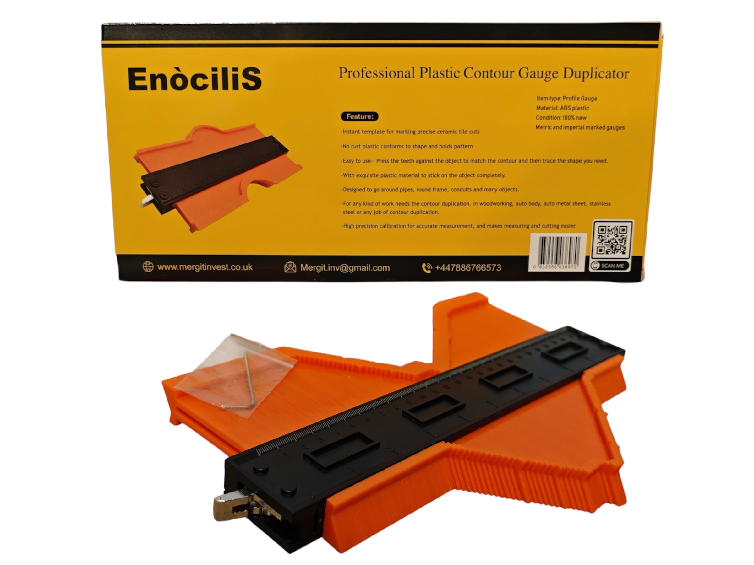 Enocilis 10 inch with Lock Professional Contour Gauge Duplicator