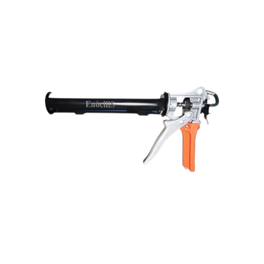 EnociliS Heavy Duty Silicone Sealant Tube Caulking Skeleton Gun MasticPacked with Care In A Box (Black and Orange)