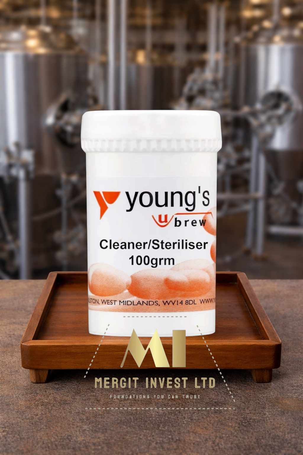 🧼 Youngs Cleaner & Steriliser 100g – Brewing Equipment Sanitiser ✨🍺