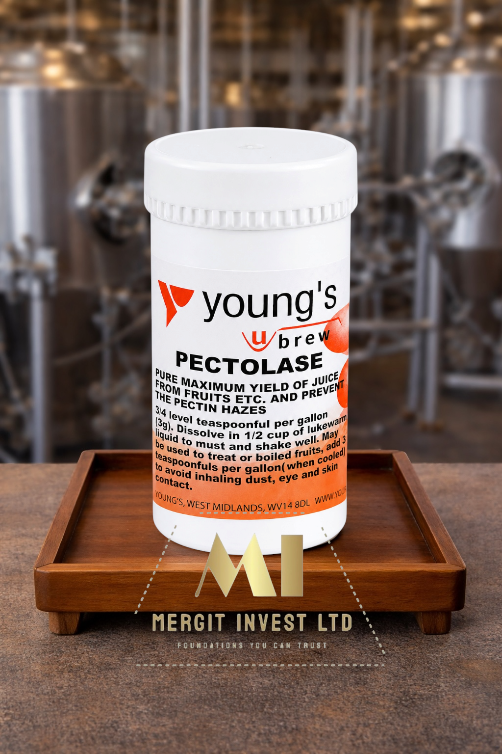 🍇 Young’s Pectolase 32g – Fast Fruit Clearing Enzyme for Wine & Cider Brewing 🍷