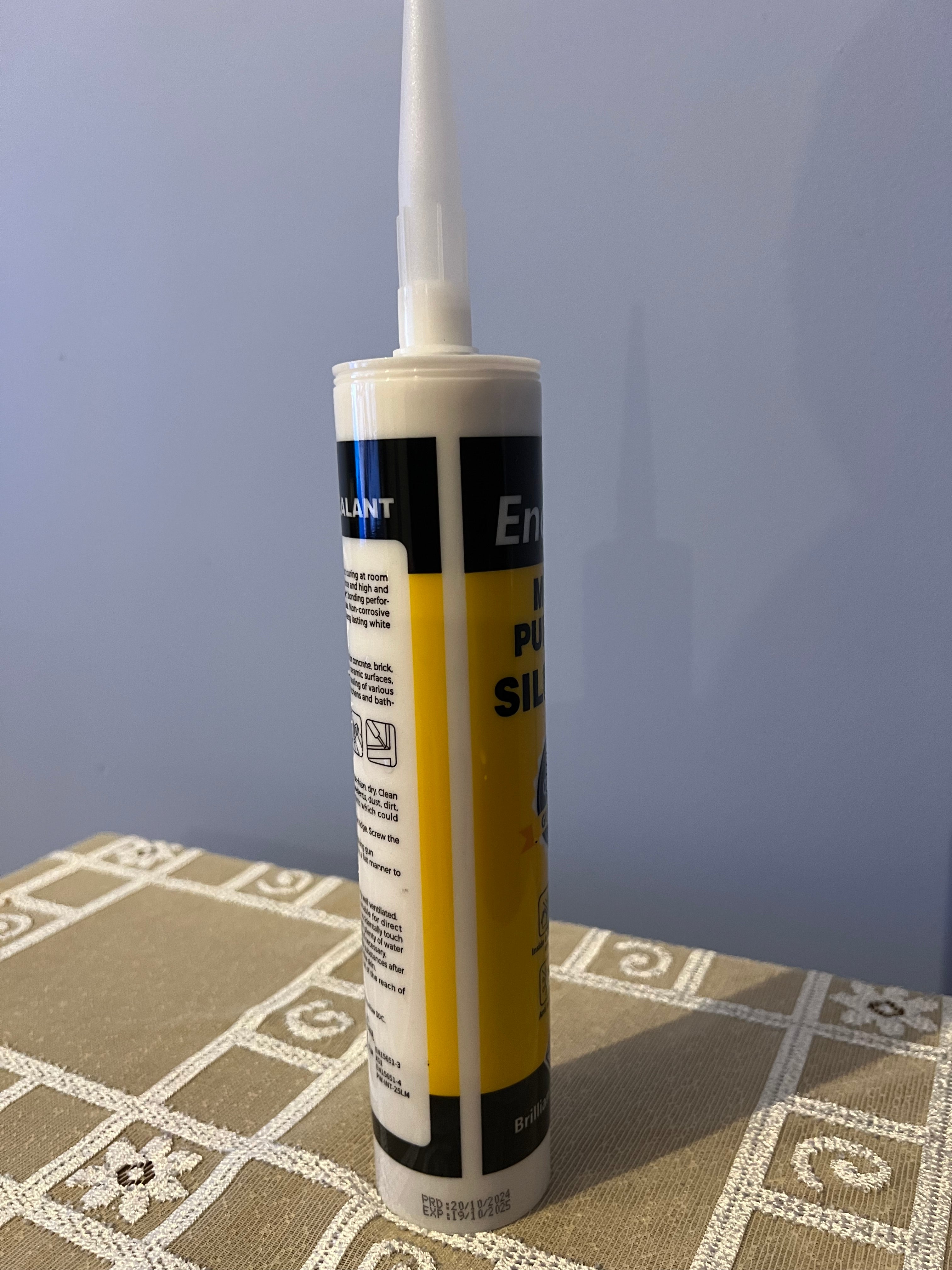 EnòciliS - Mastic silicone - Anti-moisissure - Multi-usages - Usage intérieur et extérieur - Longue durée