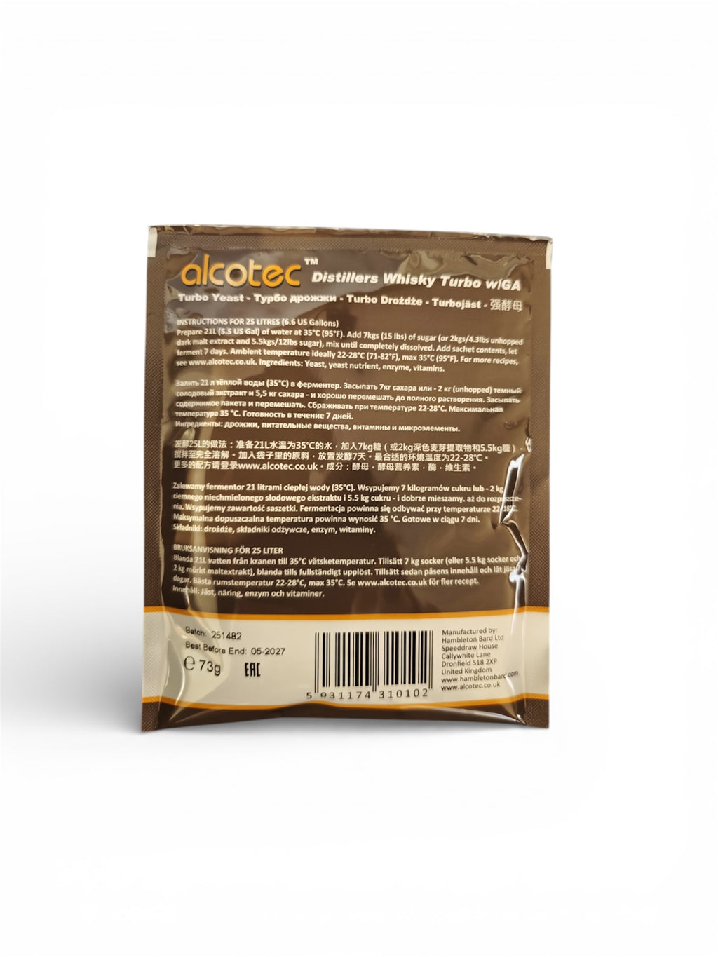Alcotec Whisky Turbo Yeast