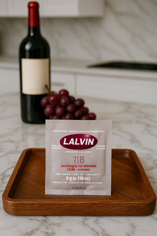 Lalvin 71B-1122 Nouveau Style Wine Yeast 5g Homebrew Wine Making 4.5L-23L