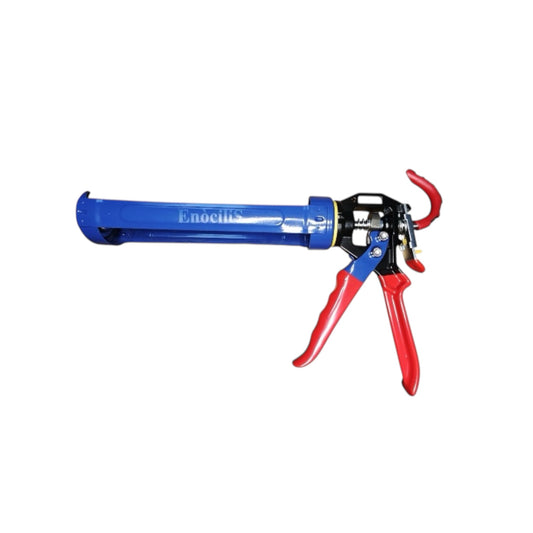 EnociliS Heavy Duty Caulking Gun, Professional Silicone Sealant Applicator, Blue and Red Packed with Care ina Box