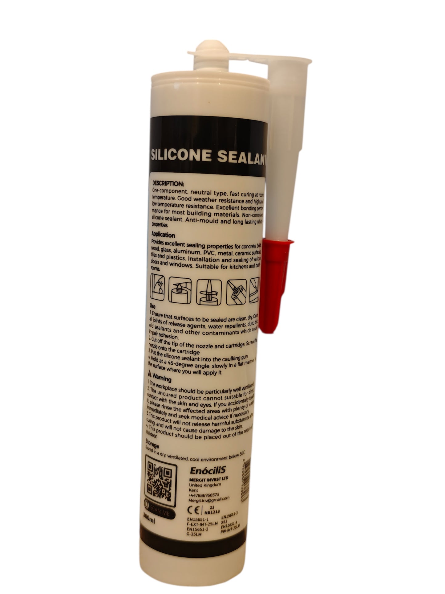 EnòciliS Silicone Sealant Clear 300ML