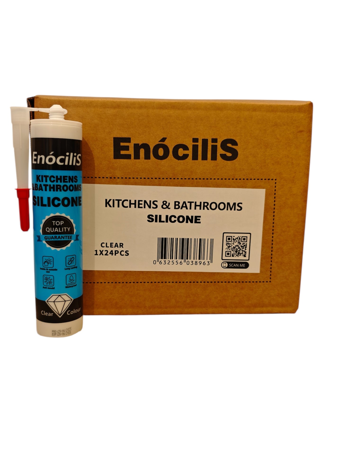 EnòciliS Silicone Sealant Clear 300ML