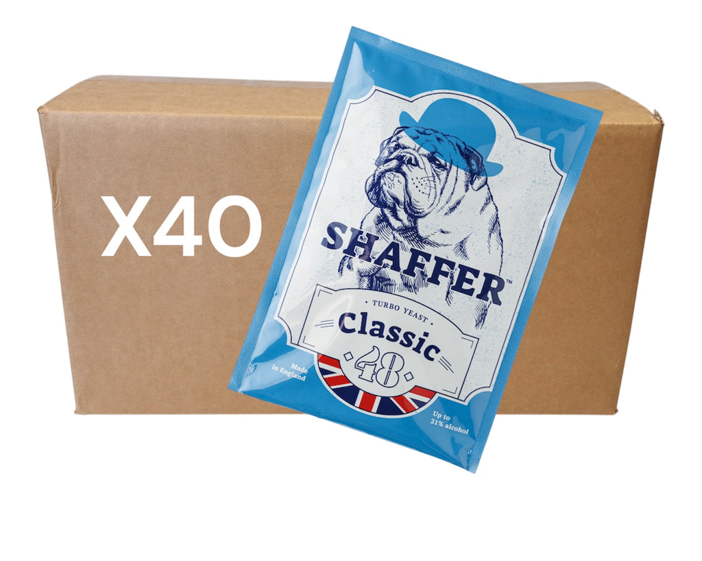 Shaffer Turbo Yeast – Box of 40 Sachets | Fast & Reliable Fermentation