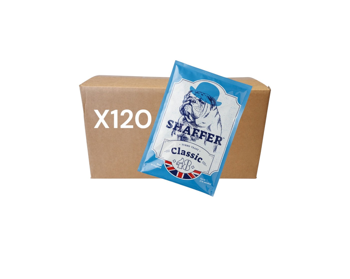 Shaffer Turbo Yeast – Box of 120 Sachets | Fast & Reliable Fermentation